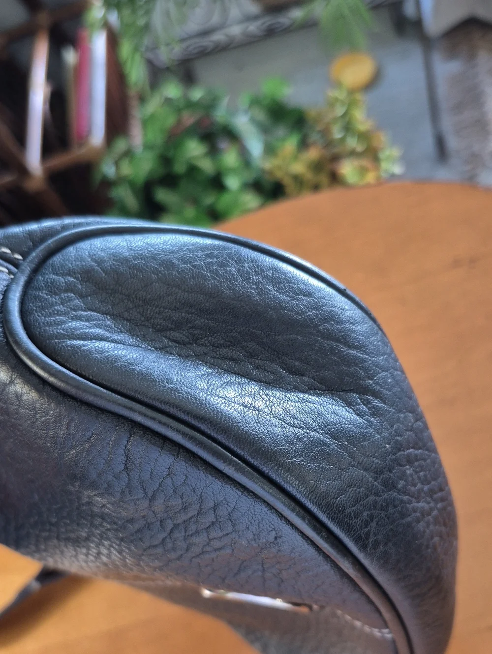 Dooney & Bourke Black and Brown Pebbled Leather Small Hobo